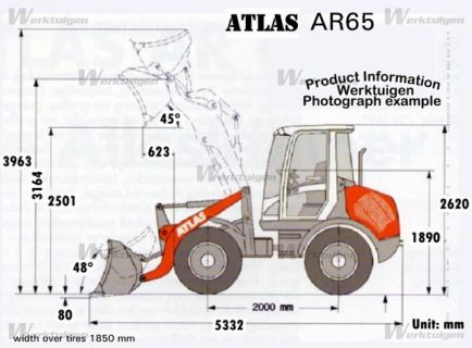 Kloubový kolový nakladač Atlas Weyhausen 65